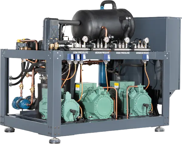 3 bitzer compressor amonia system refrigeration units